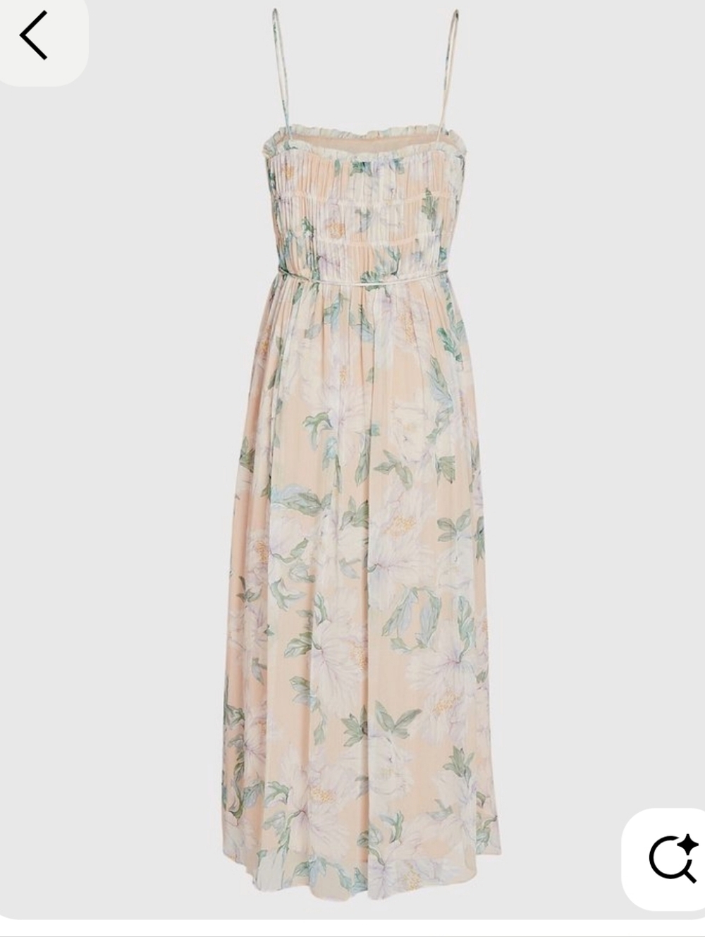 NWT Silk Floral Jade Midi Dress from Intermix
